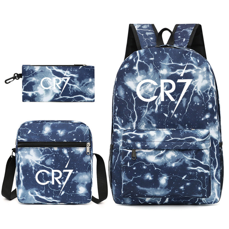 Mochila + Estojo + Lancheira Cristiano Ronaldo