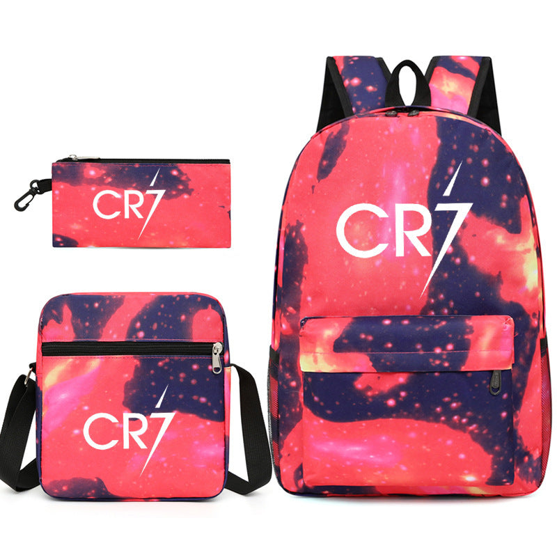 Mochila + Estojo + Lancheira Cristiano Ronaldo