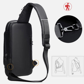 Bolsa Slim Bag® - Mochila Anti-Furto com Senha e Entrada USB